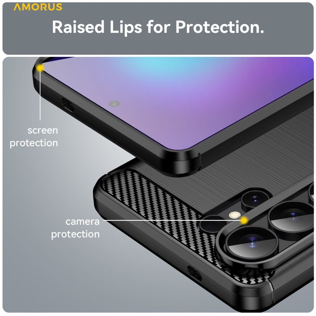 AMORUS Samsung Galaxy S26 Ultra Case - Black