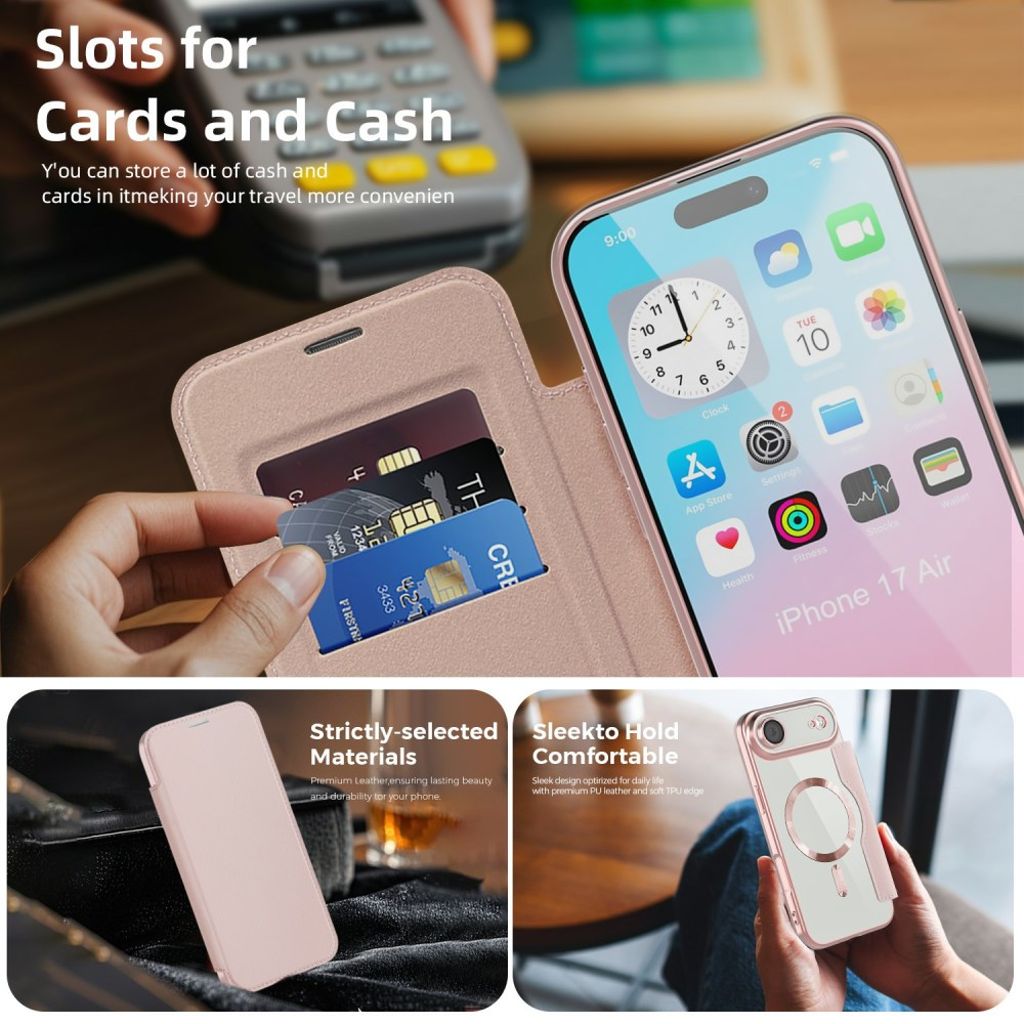 iPhone 17 Air Etui med MagSafe - Lyserød