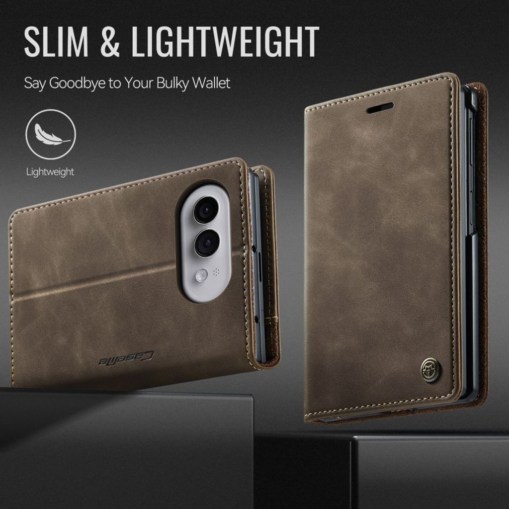 CASEME iPhone Duo Lompakkokotelo RFID-suojauksella - Ruskea