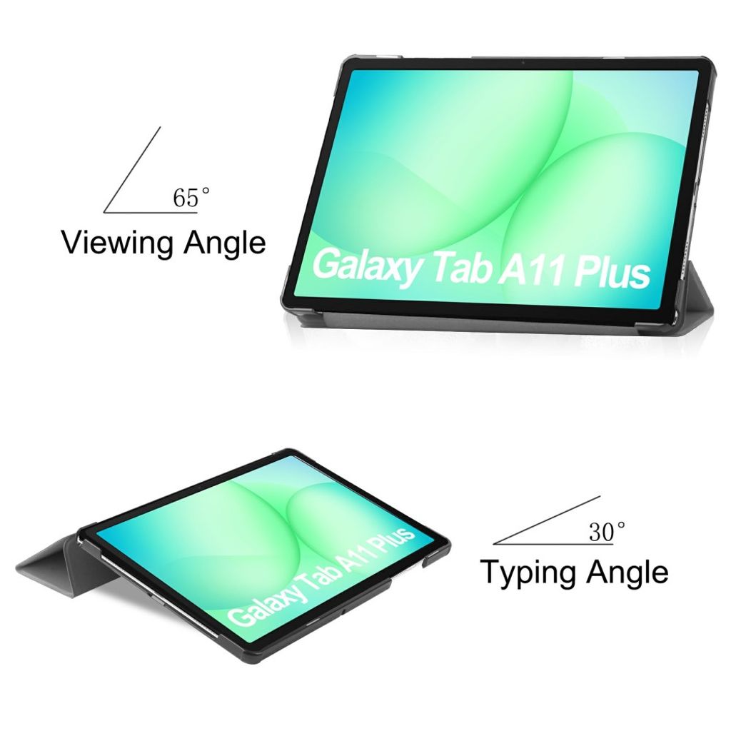 Samsung Galaxy Tab A11 Plus/A9 Plus Fodral Stötsäker – Grå