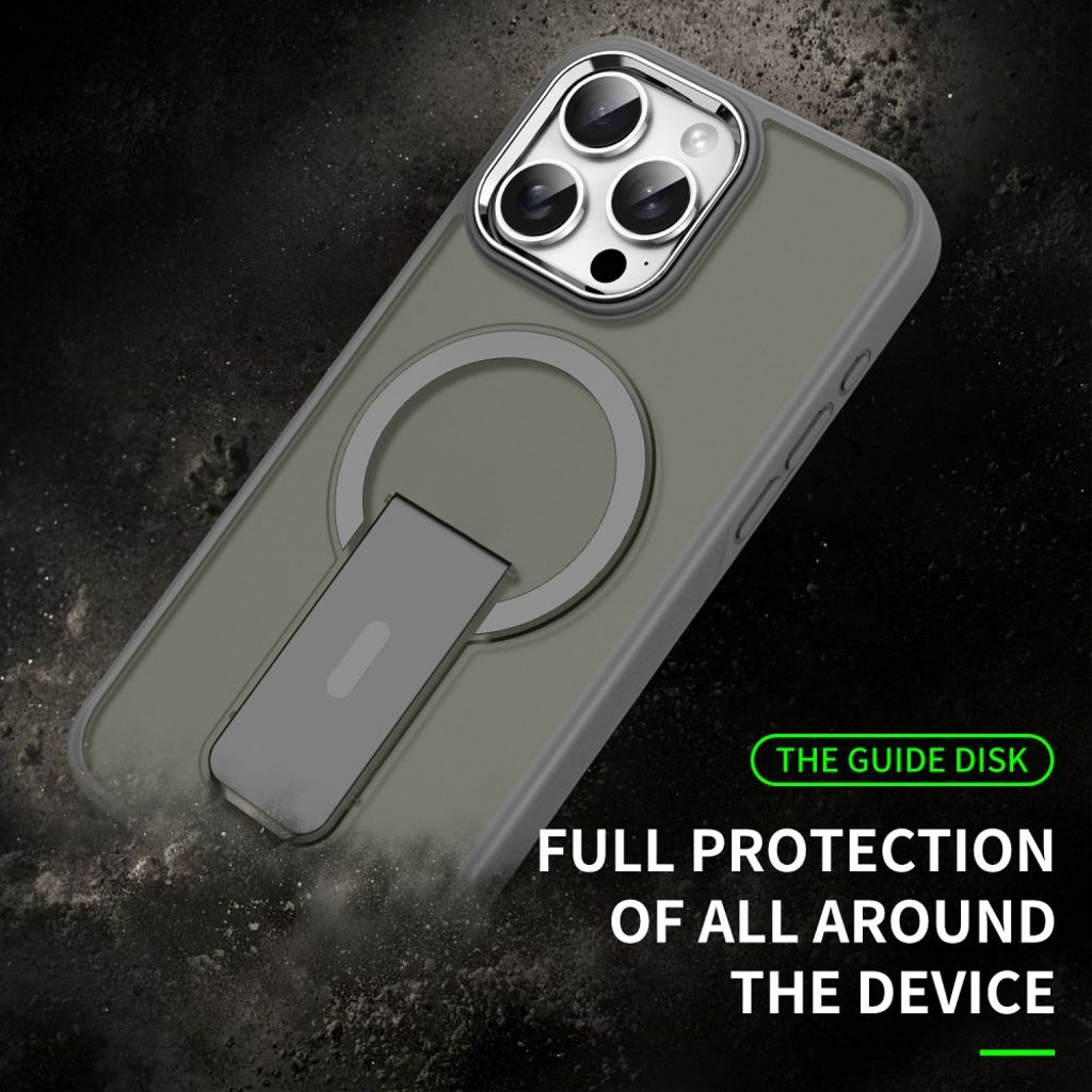 iPhone 14 Pro MagSafe Skal Stativ – Transparent Svart