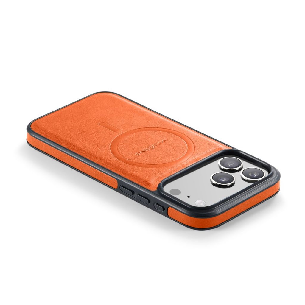 MAGKING K1 iPhone 18 Pro Max / 17 Pro Max MagSafe Deksel i PU-skinn - Oransje