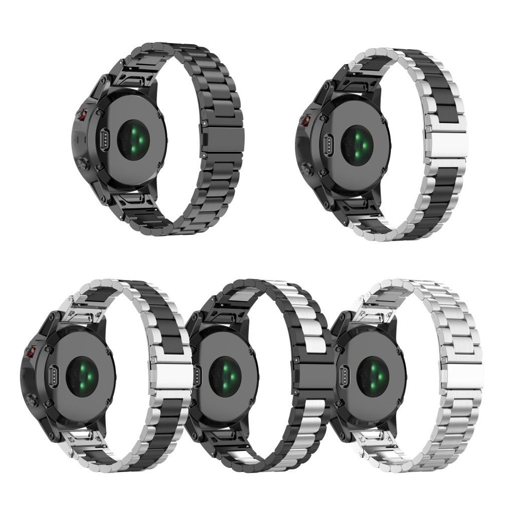 Garmin Quatix 7 Pro etc. Klokkereim i rustfritt stål - Sølv