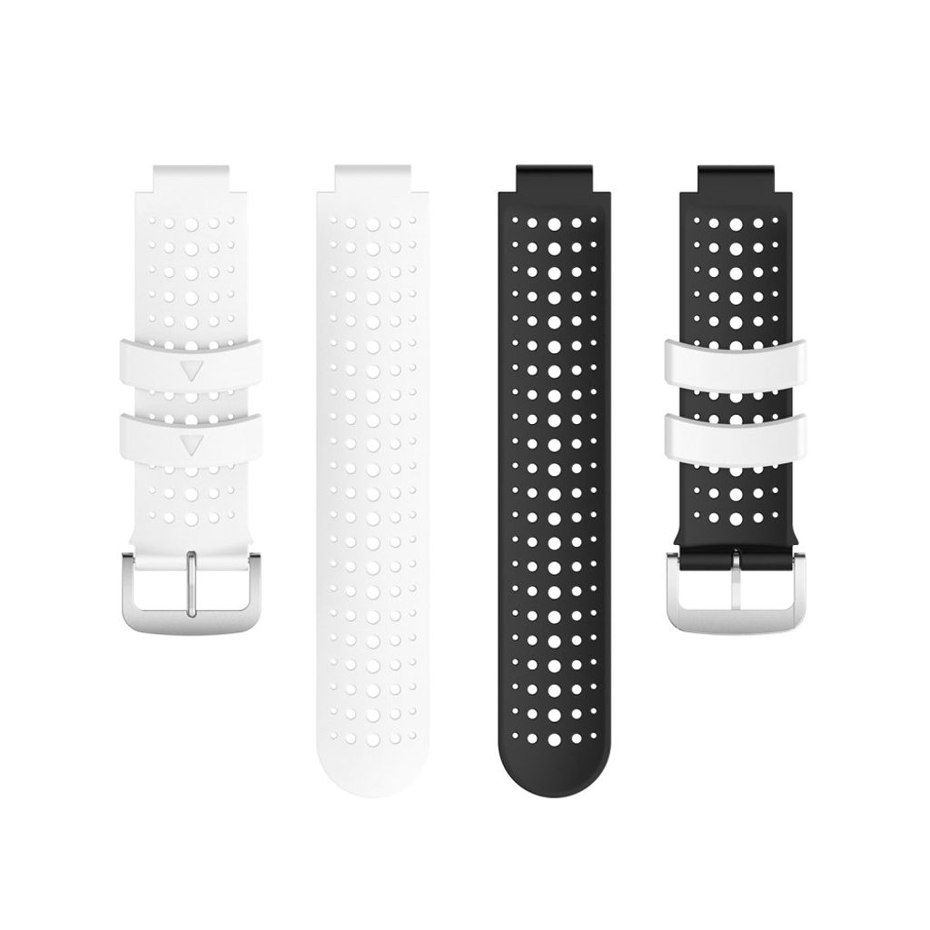 Garmin Forerunner 735XT/620/630/220/230/238 Tofarget Klokkereim - Svart/Hvit