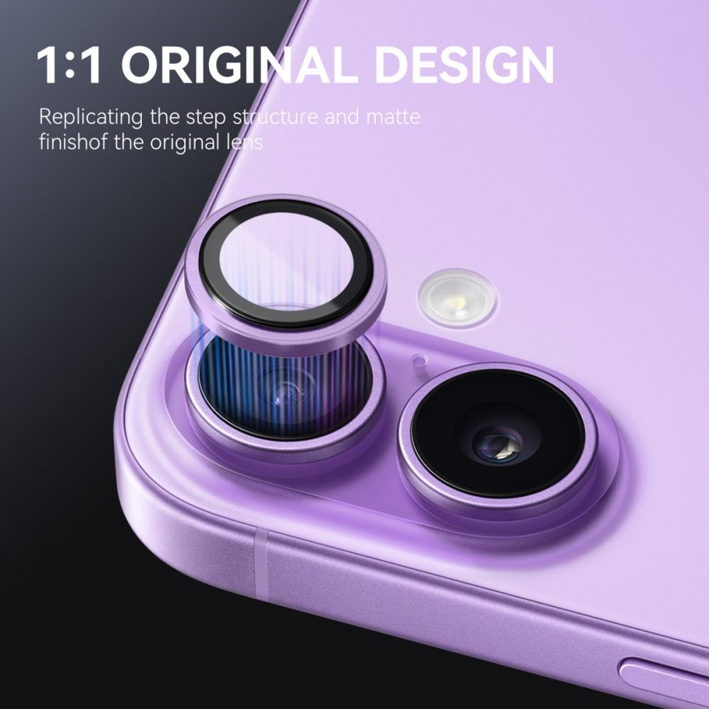NORTHJO iPhone 17 Lens protector 9H - Purple