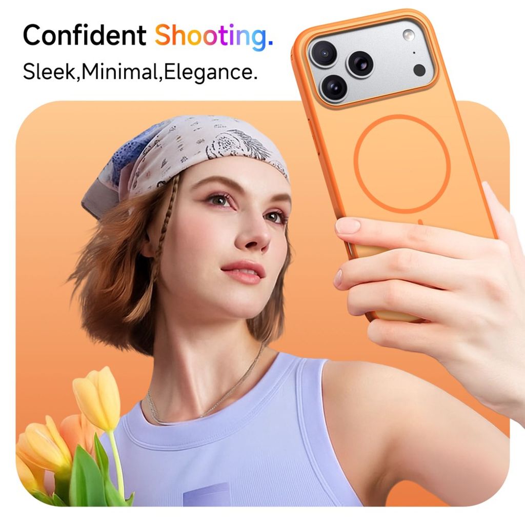 iPhone 18 Pro Max/17 Pro Max MagSafe Skal - Orange