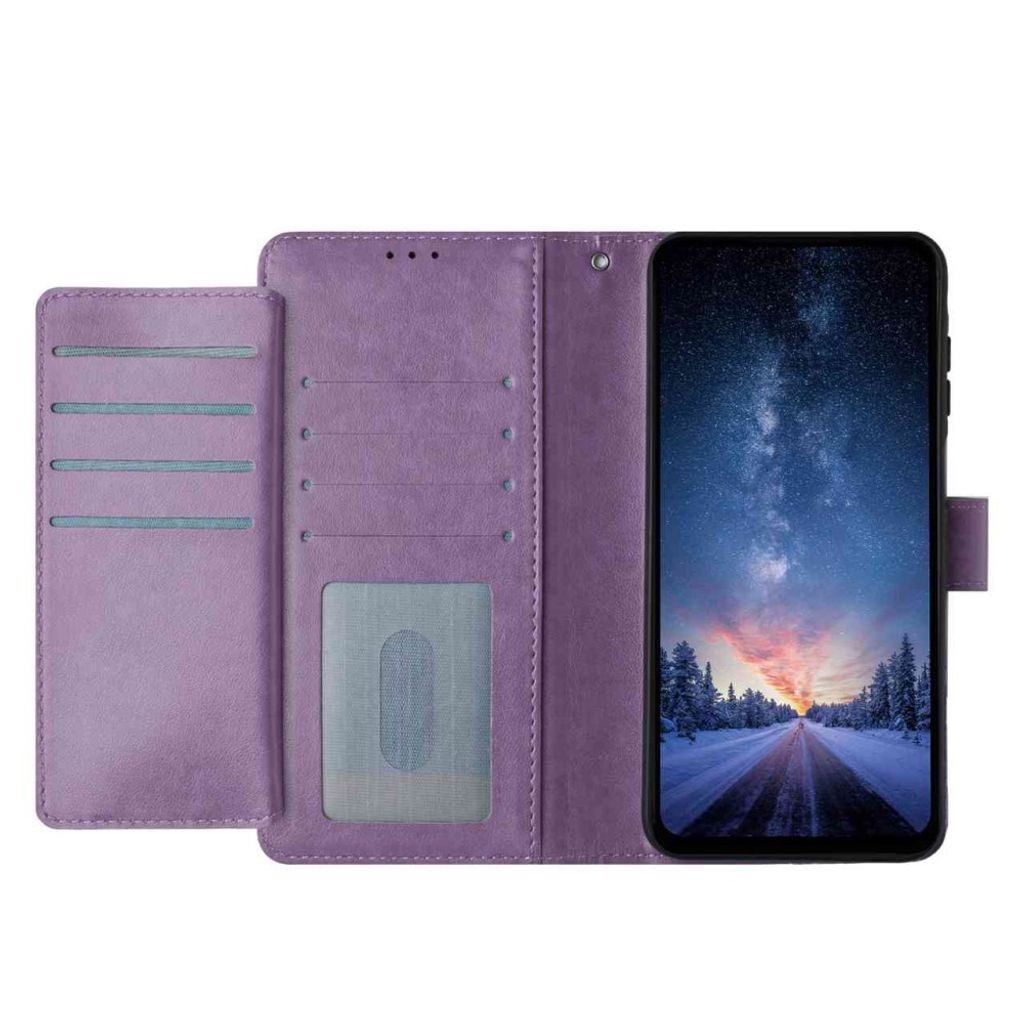 Xiaomi Redmi A7 Pro 5G Plånboksfodral med 8 Kortfack – Lila