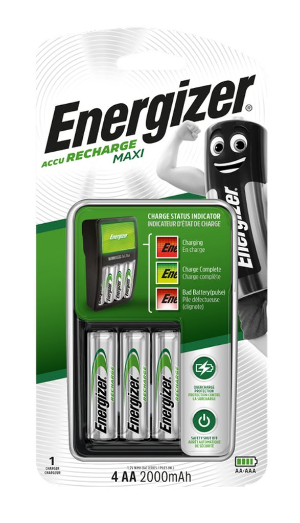 Energizer Maxi Charger batterioplader AA/AAA EU-stik