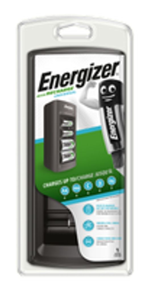 Energizer Universal batterioplader AA/AAA/C/D/9V EU-stik