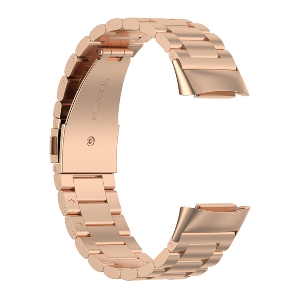 Fitbit Charge 6/5 Klokkereim i rustfritt stål - Rosegull