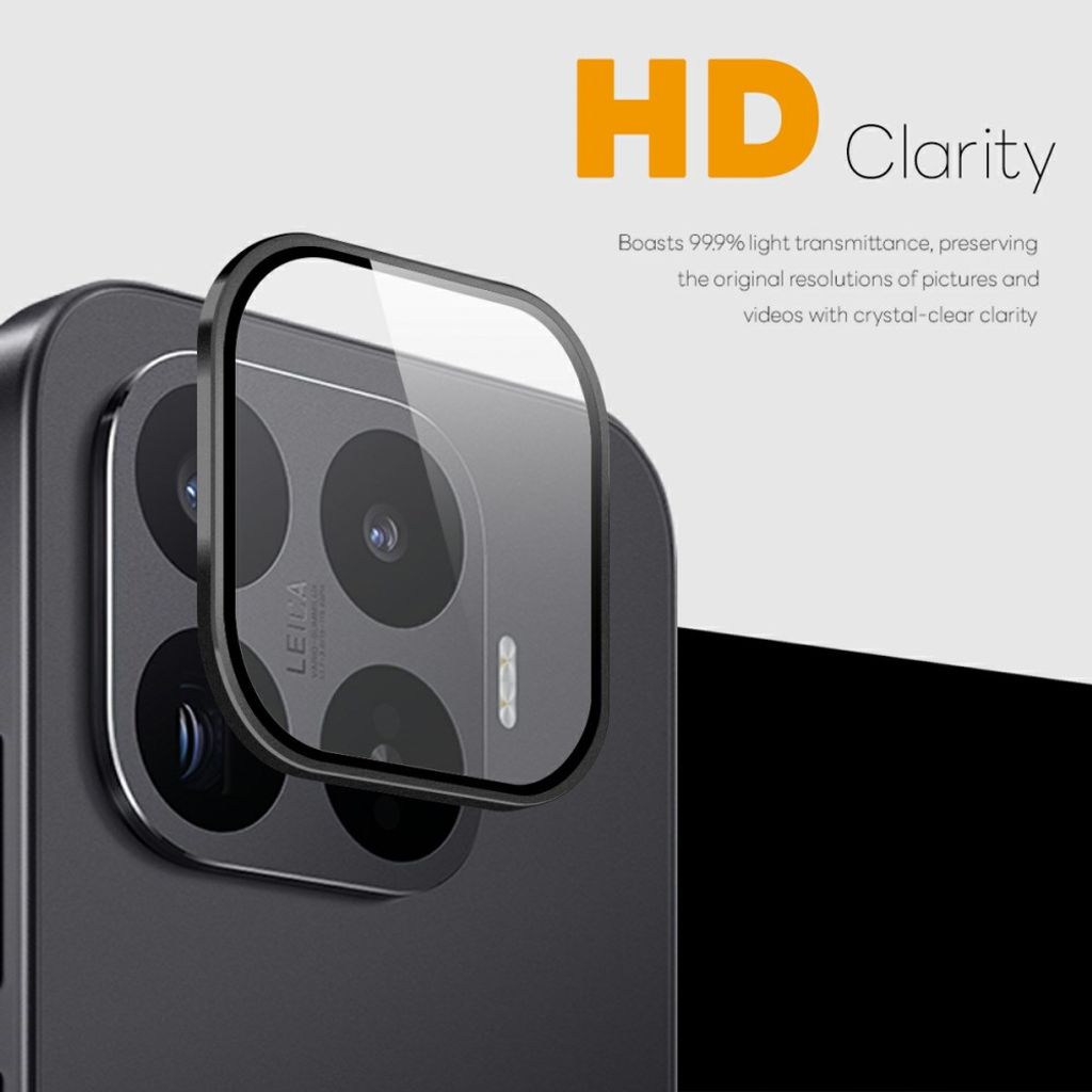 NORTHJO Xiaomi 17T/17T Pro Linsebeskytter Herdet Glass - Svart