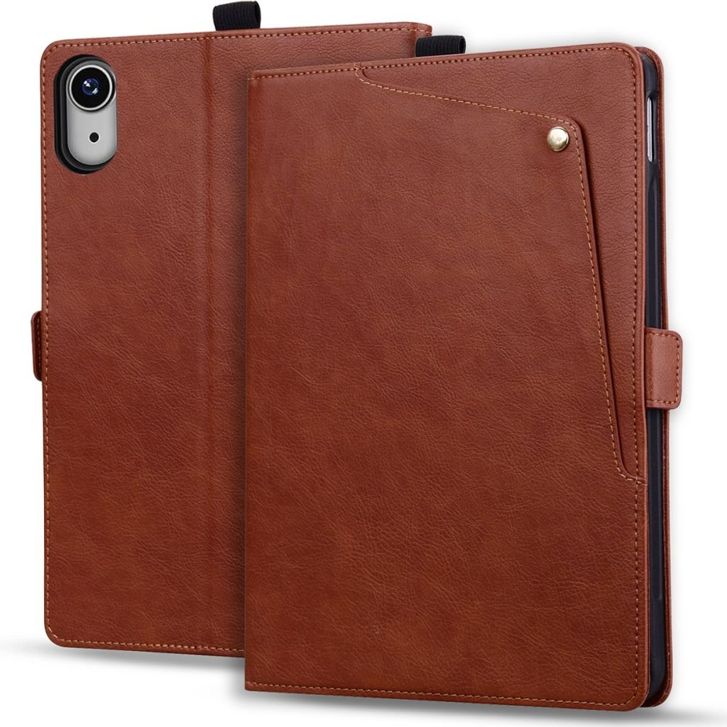 iPad Mini (2026) Kotelo taskulla - Ruskea