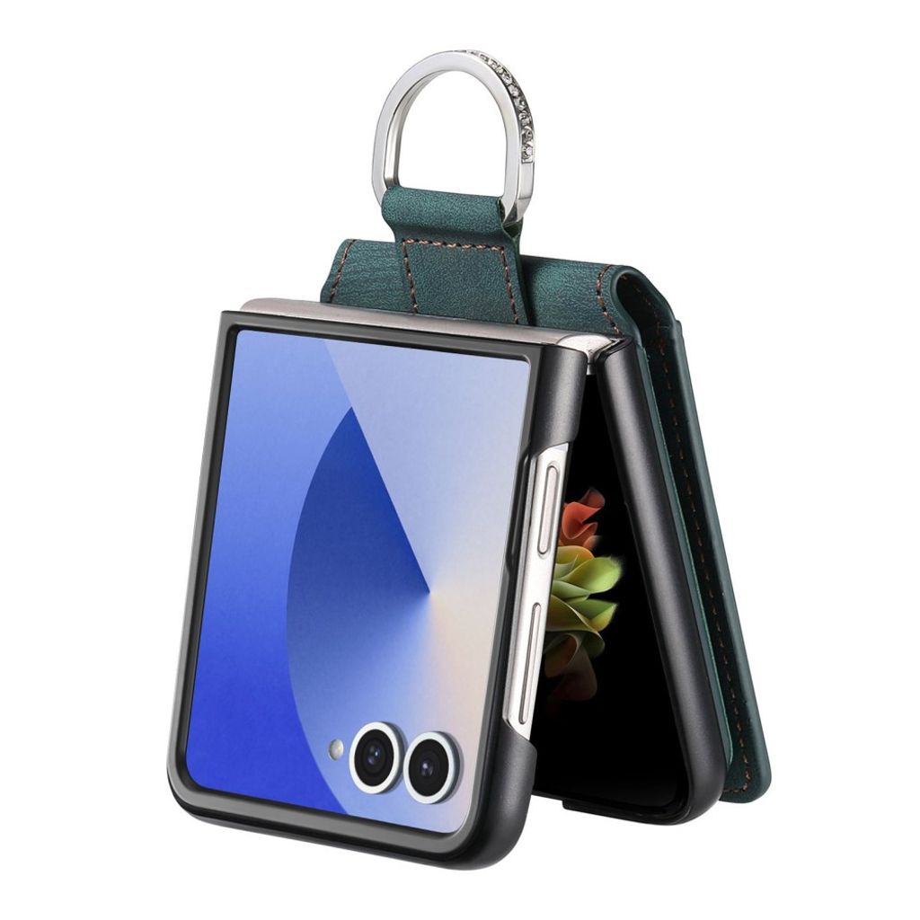 Samsung Galaxy Z Flip7 5G Cover med Ringholder - Grøn