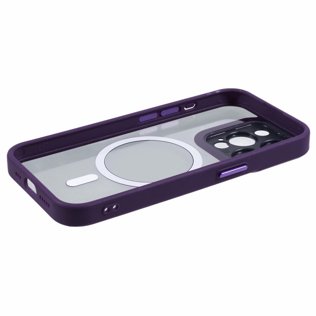 iPhone 13 Pro Max Kuori MagSafe-yhteensopiva TPU+Akryyli - Tumman violetti
