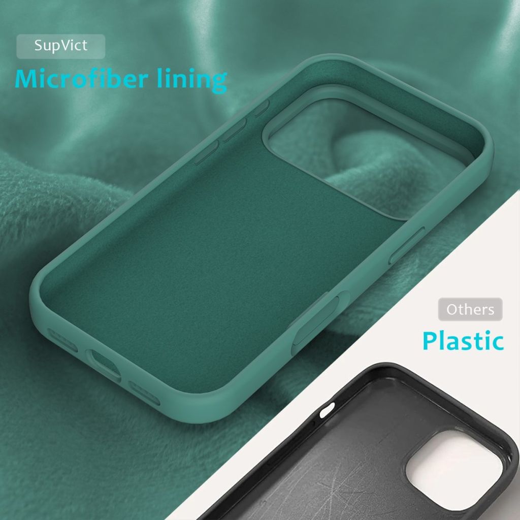 iPhone 17 Pro Max silicone phone case - turquoise