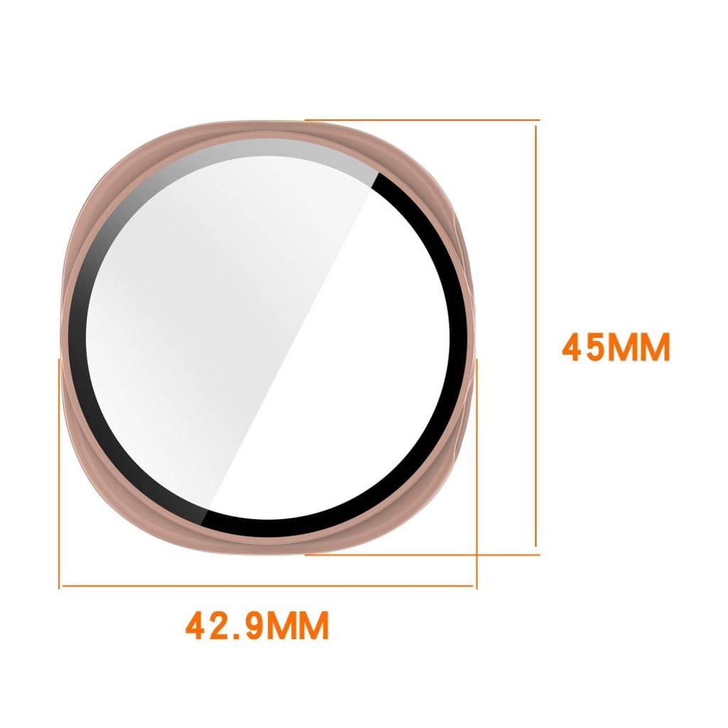 Samsung Galaxy Watch8 40mm Case with Screen Protector - Black