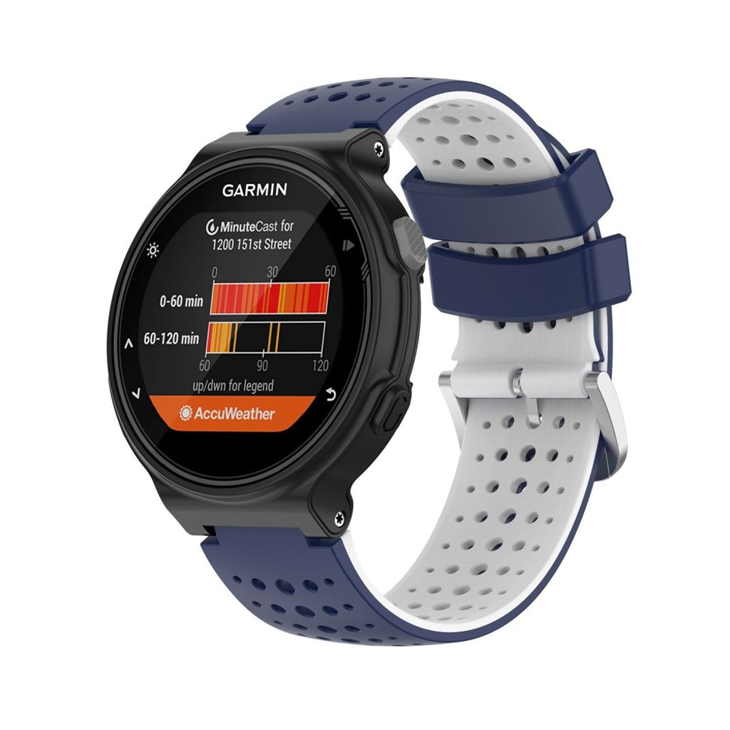 Garmin Forerunner 735XT/620/630/220/230/238 Tvåfärgat Klockarmband - Blå/Vit