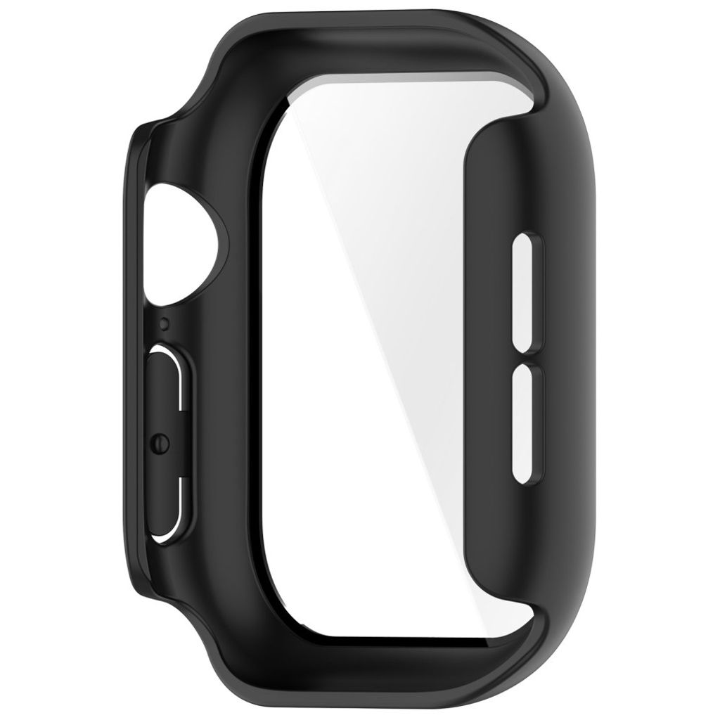 Apple Watch 12 42mm Skal med skärmskydd i härdat glas - Svart