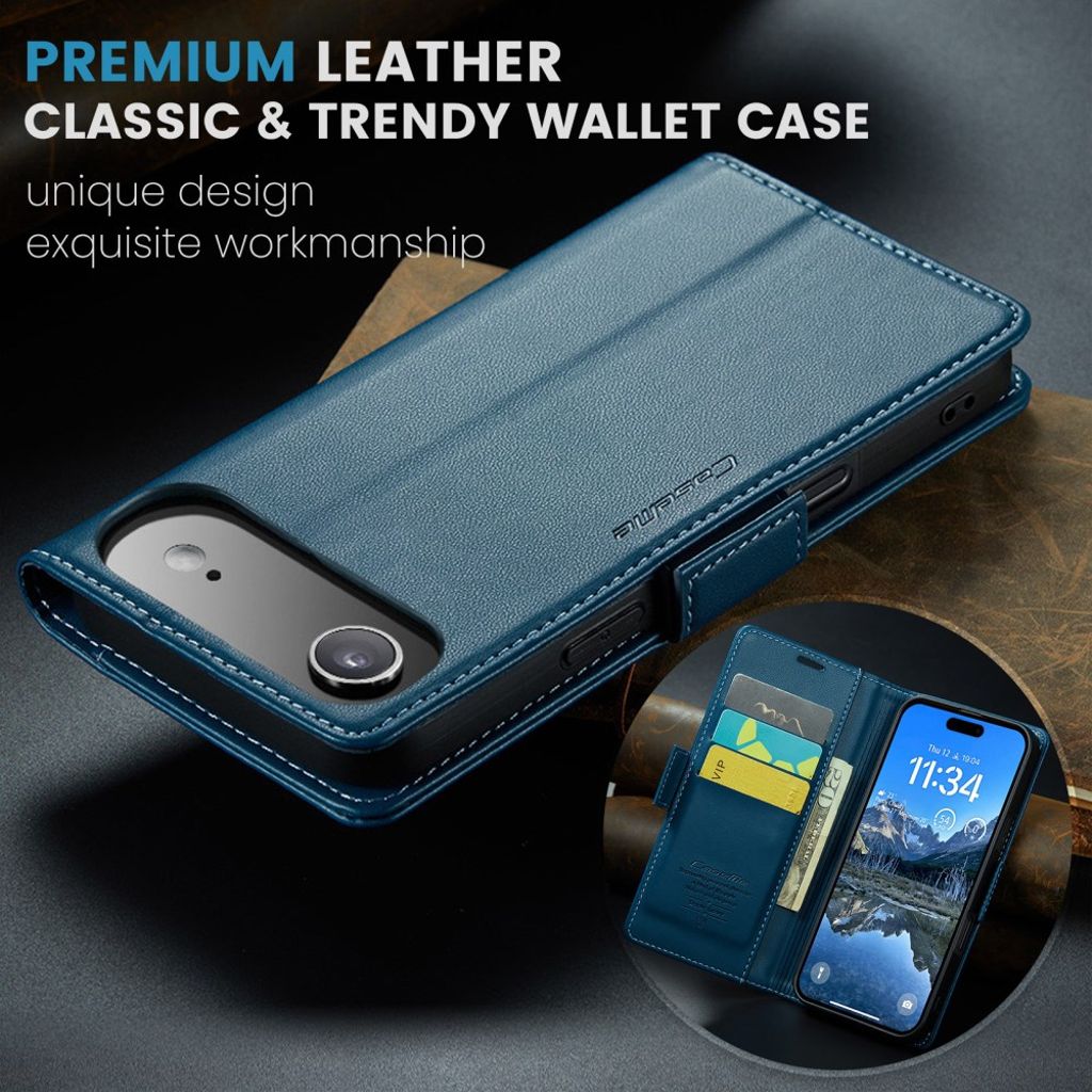 CASEME iPhone Air Etui med Kortplads - Blå