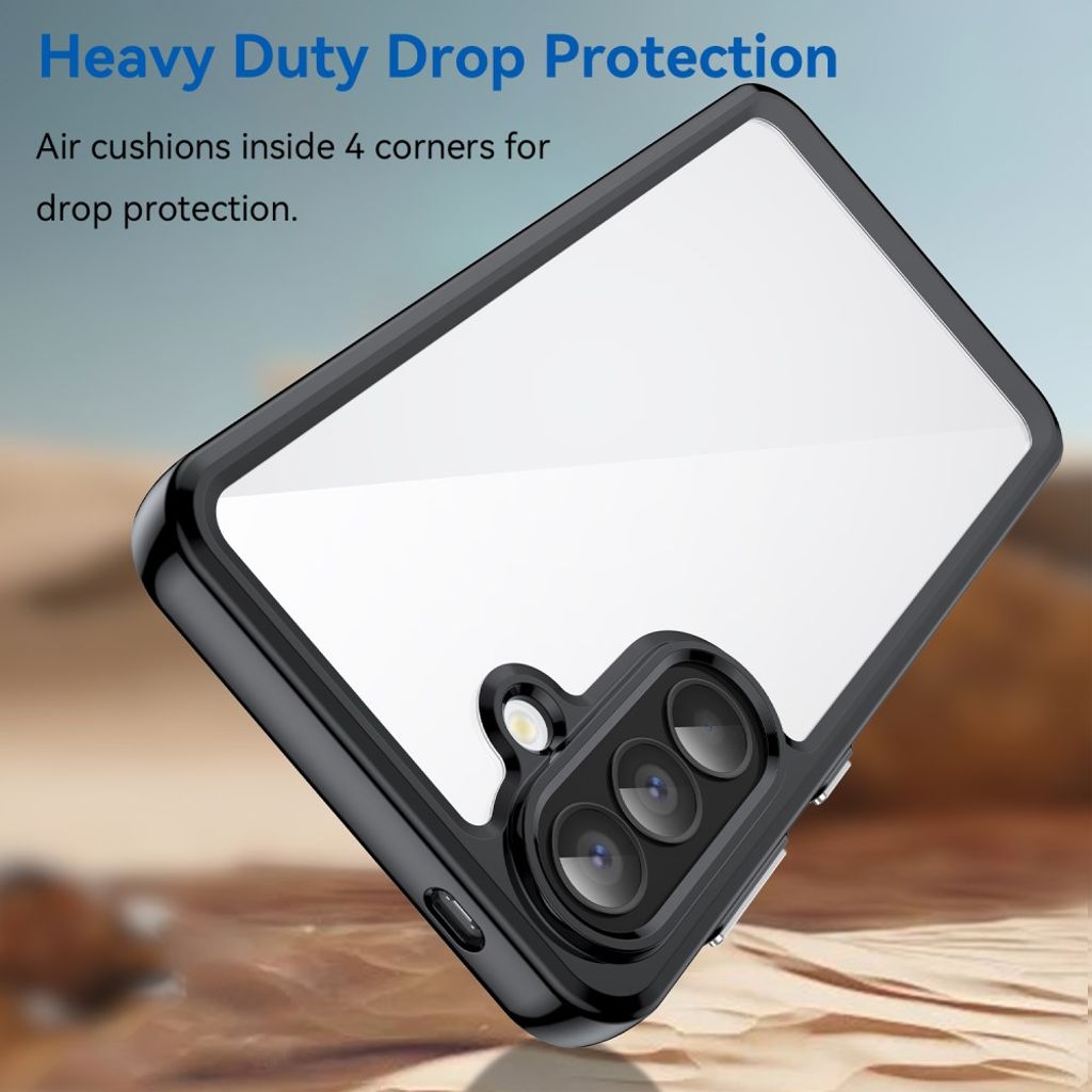 Samsung Galaxy A57 5G Skal TPU/Akryl Genomskinlig - Svart