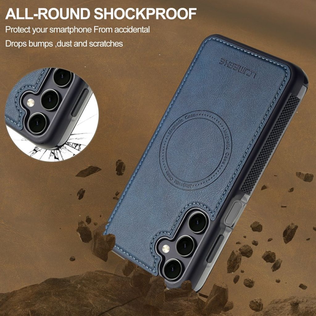 LC.IMEEKE Samsung Galaxy A37 5G MagSafe-kompatibelt deksel – Blå