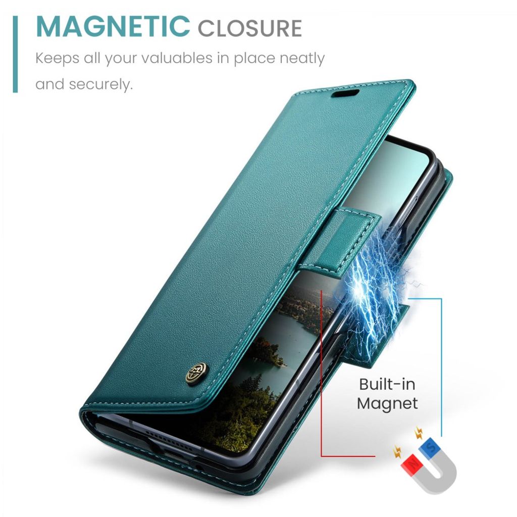 CASEME Samsung Galaxy Z Fold7 5G Fodral med RFID-blockerande - Grön