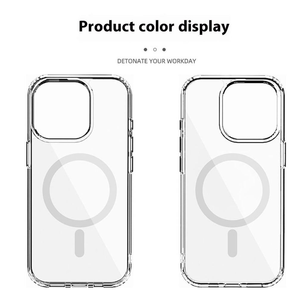 iPhone 15 Pro MagSafe-kompatibelt Skal – Transparent