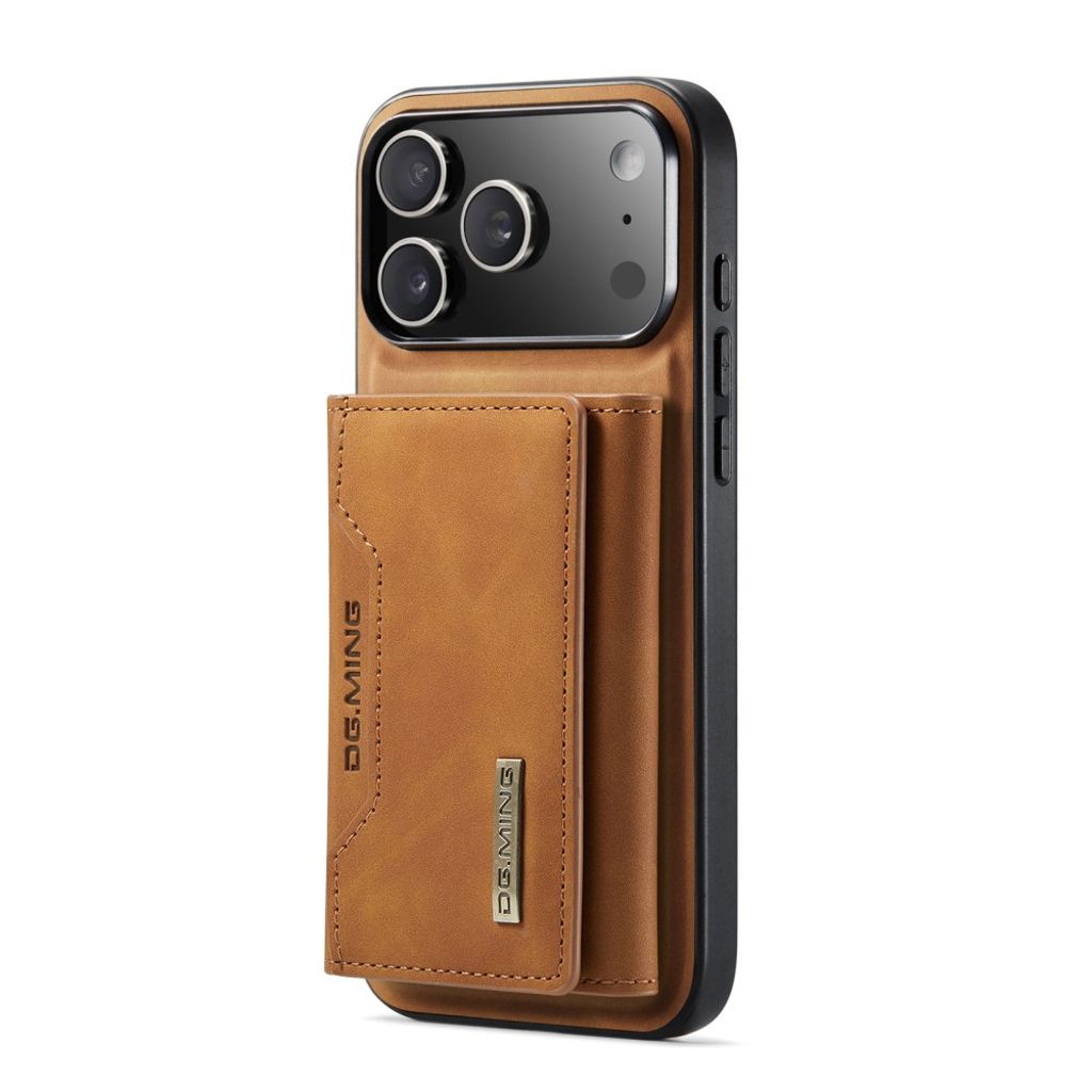 DG.MING iPhone 17 Pro Max Deksel med Lommebok - Brun