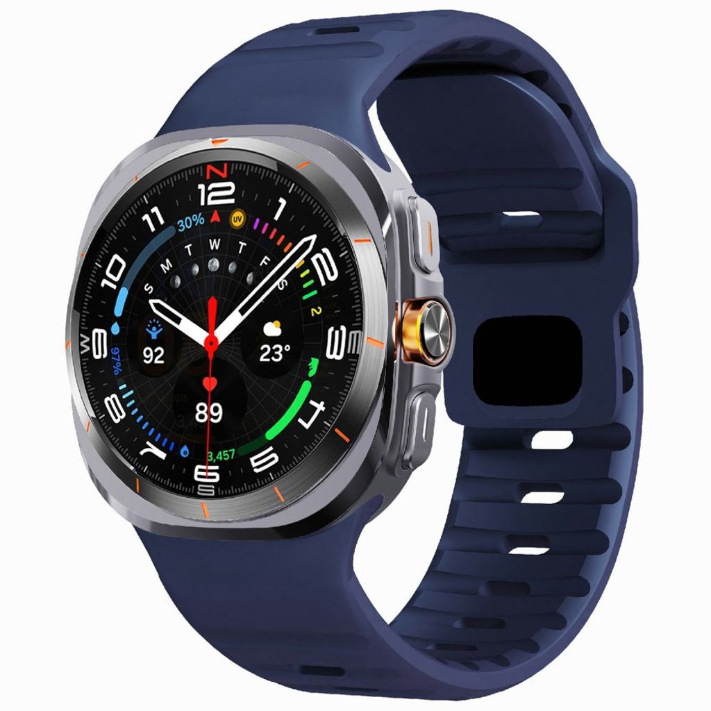 Samsung Galaxy Watch Ultra 47mm Urrem Silikone Sport – Blå