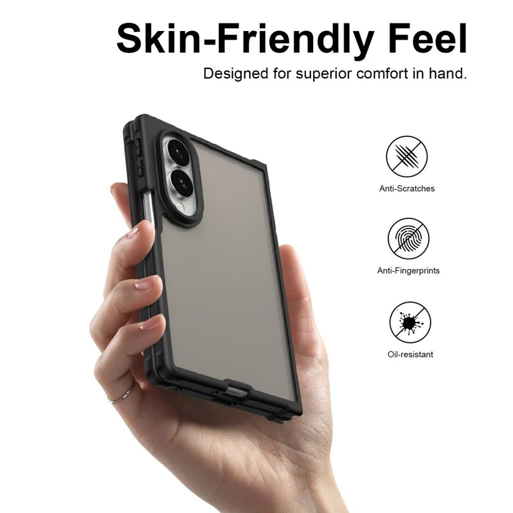 Samsung Galaxy Z Fold8 Matteret Cover - Sort