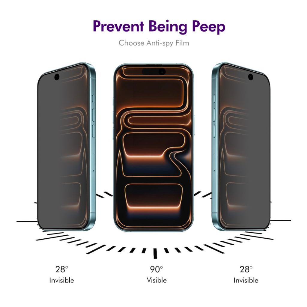 ENKAY HAT PRINCE iPhone 17 Pro Max Privacy Näytönsuoja