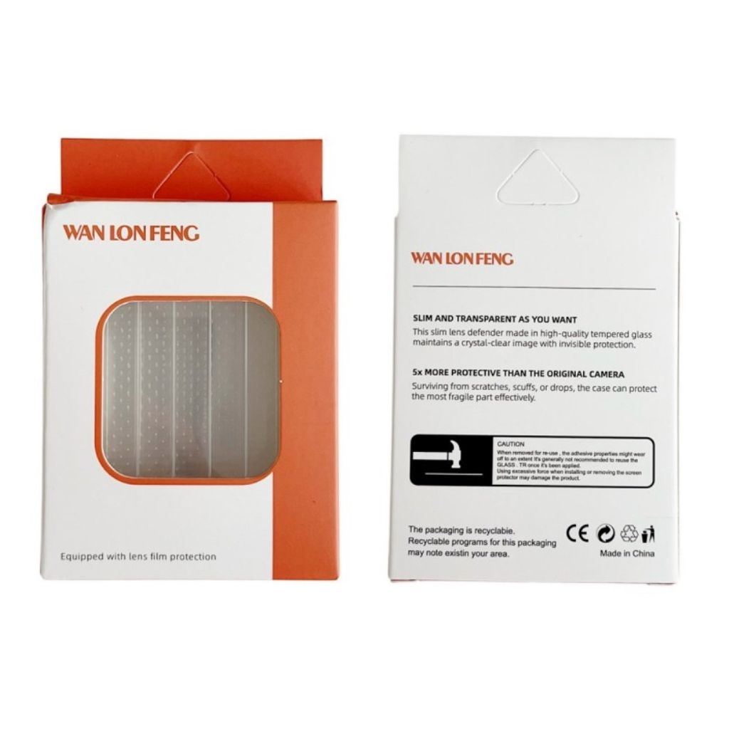 WANLONFENG Samsung Galaxy Z Flip7 5G Linsebeskytter - Sort