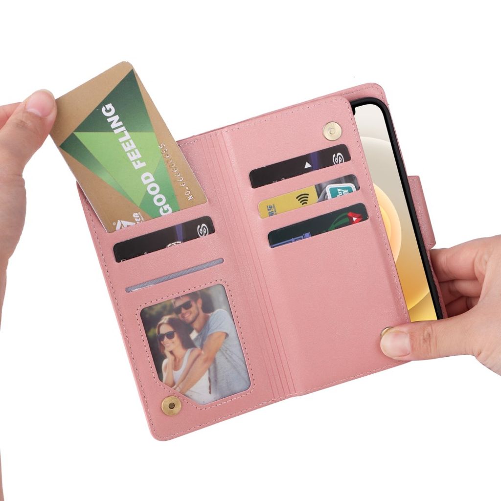 iPhone 12 Mini Cover with Stand - Rose gold