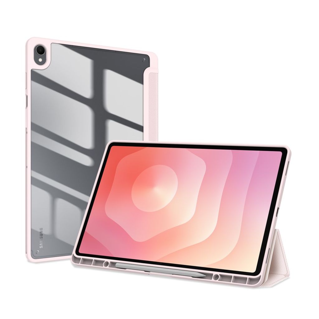 DUX DUCIS Samsung Galaxy Tab S12 Plus Tri-fold stativfodral - Ljusrosa