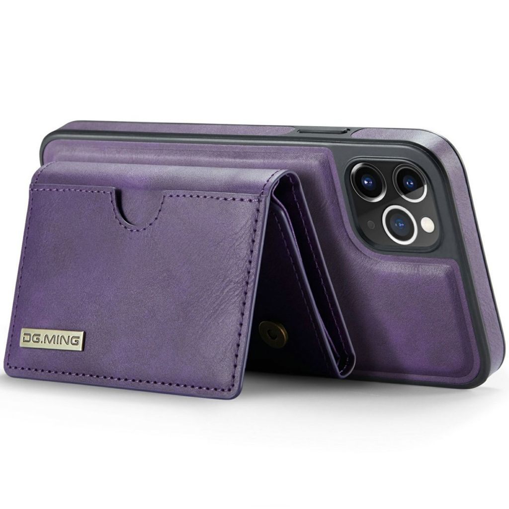 DG.MING iPhone 11 Pro Max Lompakkokuori Magneettinen RFID Purppura