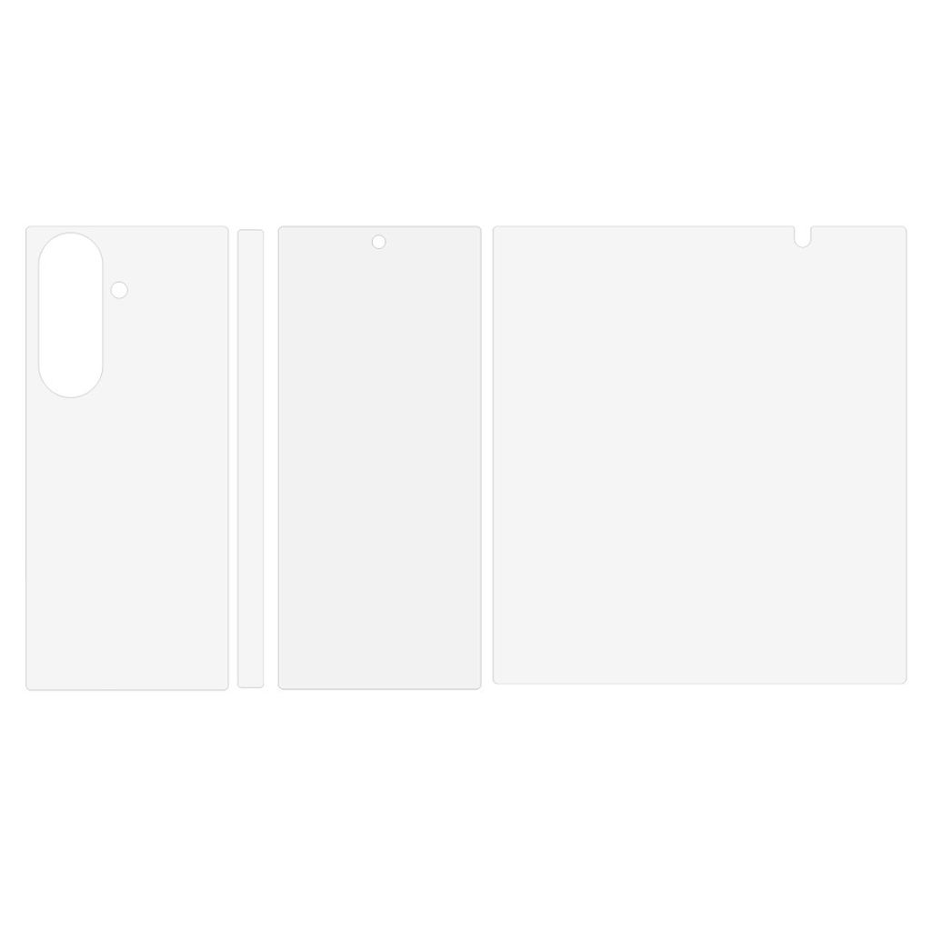 Samsung Galaxy Z Fold8 Skærmbeskyttelse Sæt 3 stk. Indvendig / Forside / Bagside