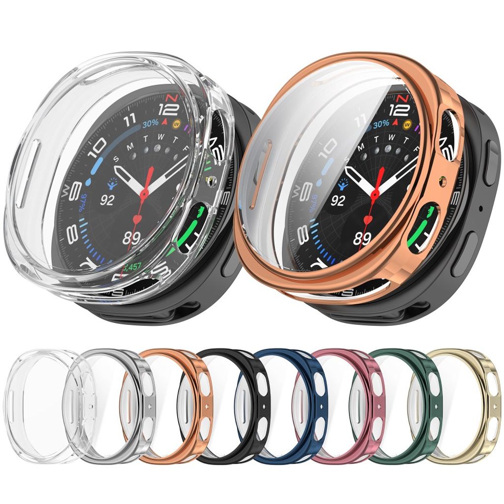 Samsung Galaxy Watch9 40mm TPU-deksel med skjermbeskytter - Rosa