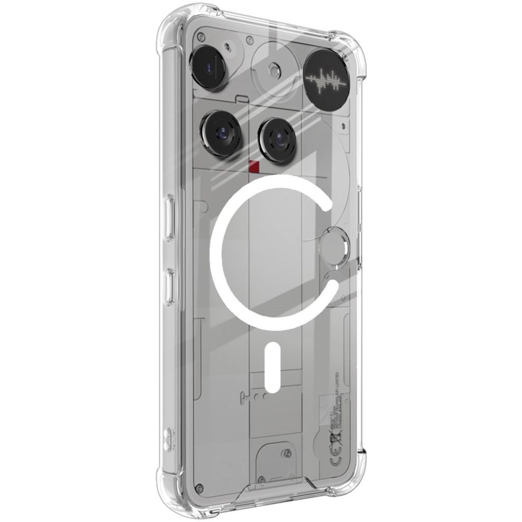 IMAK Nothing Phone (3) 5G MagSafe kompatibel Cover Stødsikker - Gennemsigtig
