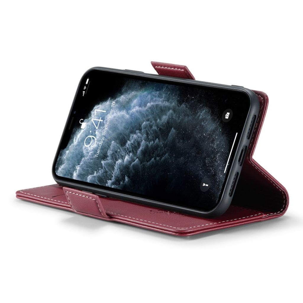 CASEME iPhone 11 Pro Max Lompakkokotelo RFID-estolla – Punainen