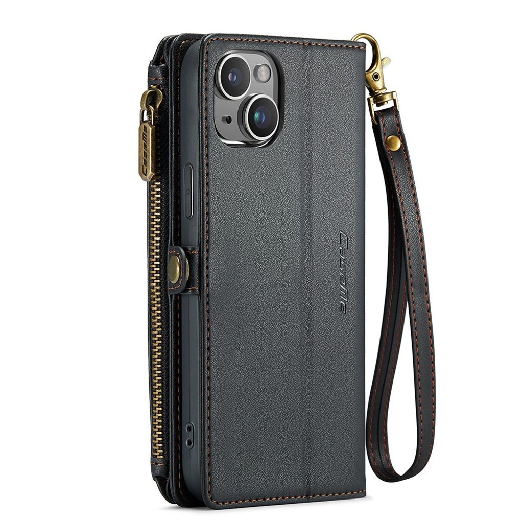 CASEME iPhone 14 Plus Wallet Cover RFID-blockerande - Svart