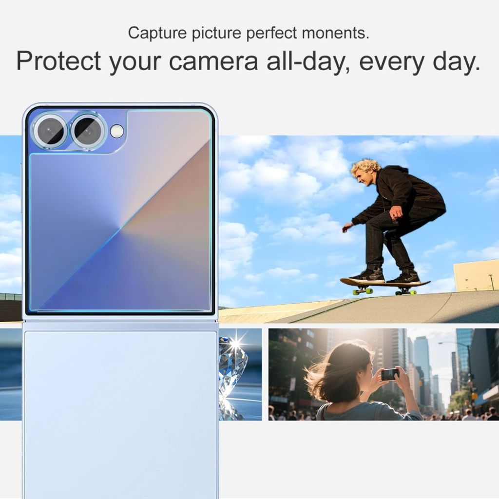 IMAK Samsung Galaxy Z Flip8/Flip7 Skärmskydd för Yttre Skärm + Linsskydd