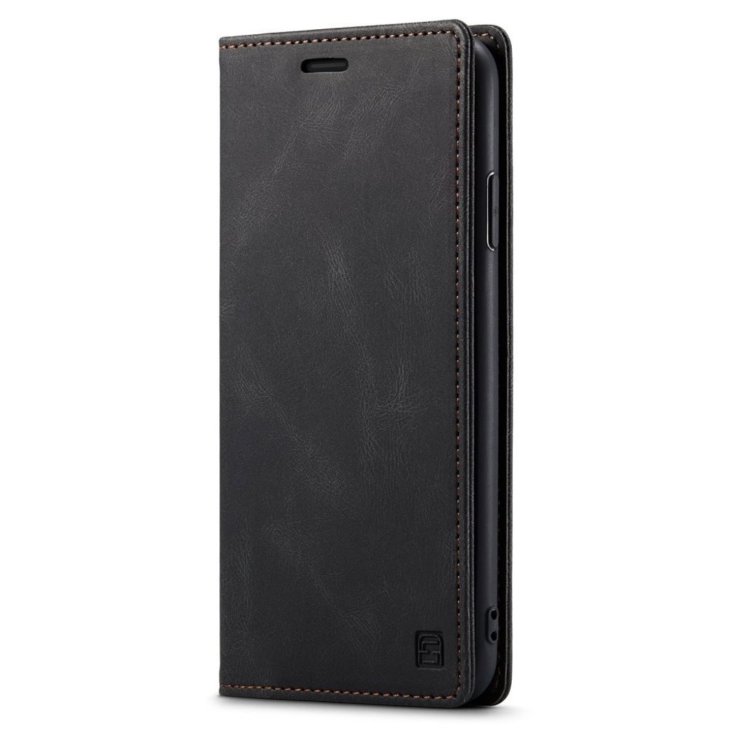 AUTSPACE iPhone X/XS Lompakkokotelo RFID Korttipaikoilla – Musta