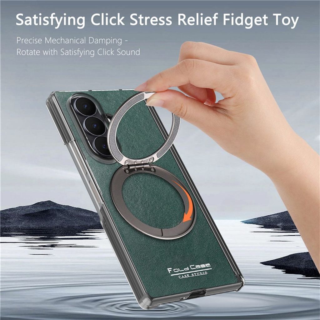 Samsung Galaxy Z Fold8 Ultra MagSafe kuori rengasjalustalla - Vihreä