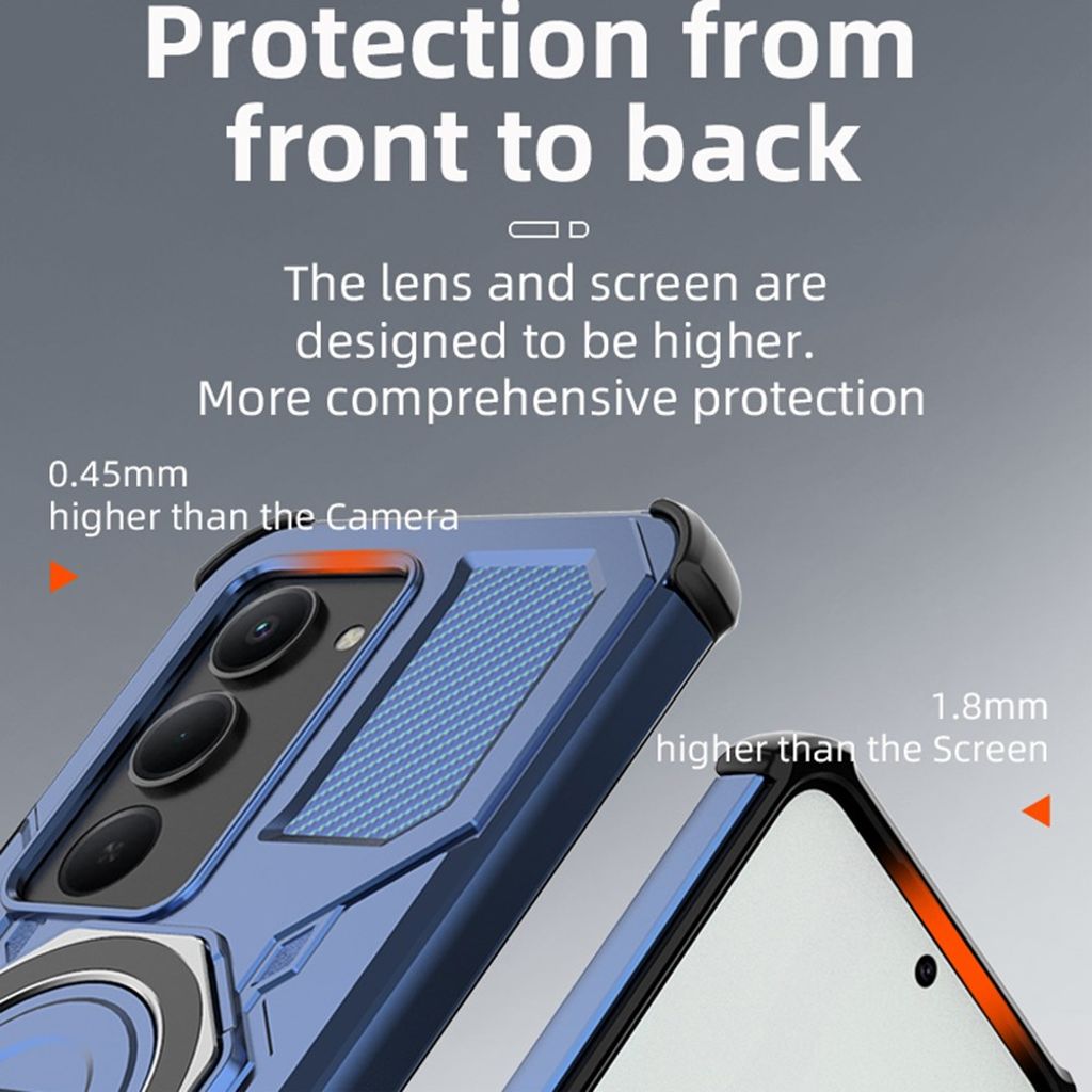 Xiaomi Redmi 15 5G Case with rotating stand - Grey