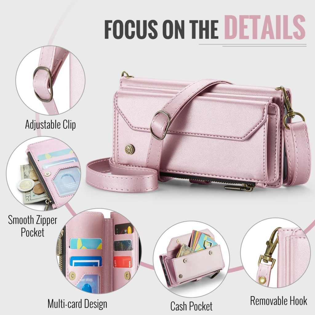 iPhone 13 Wallet Cover Card Slots - Pink