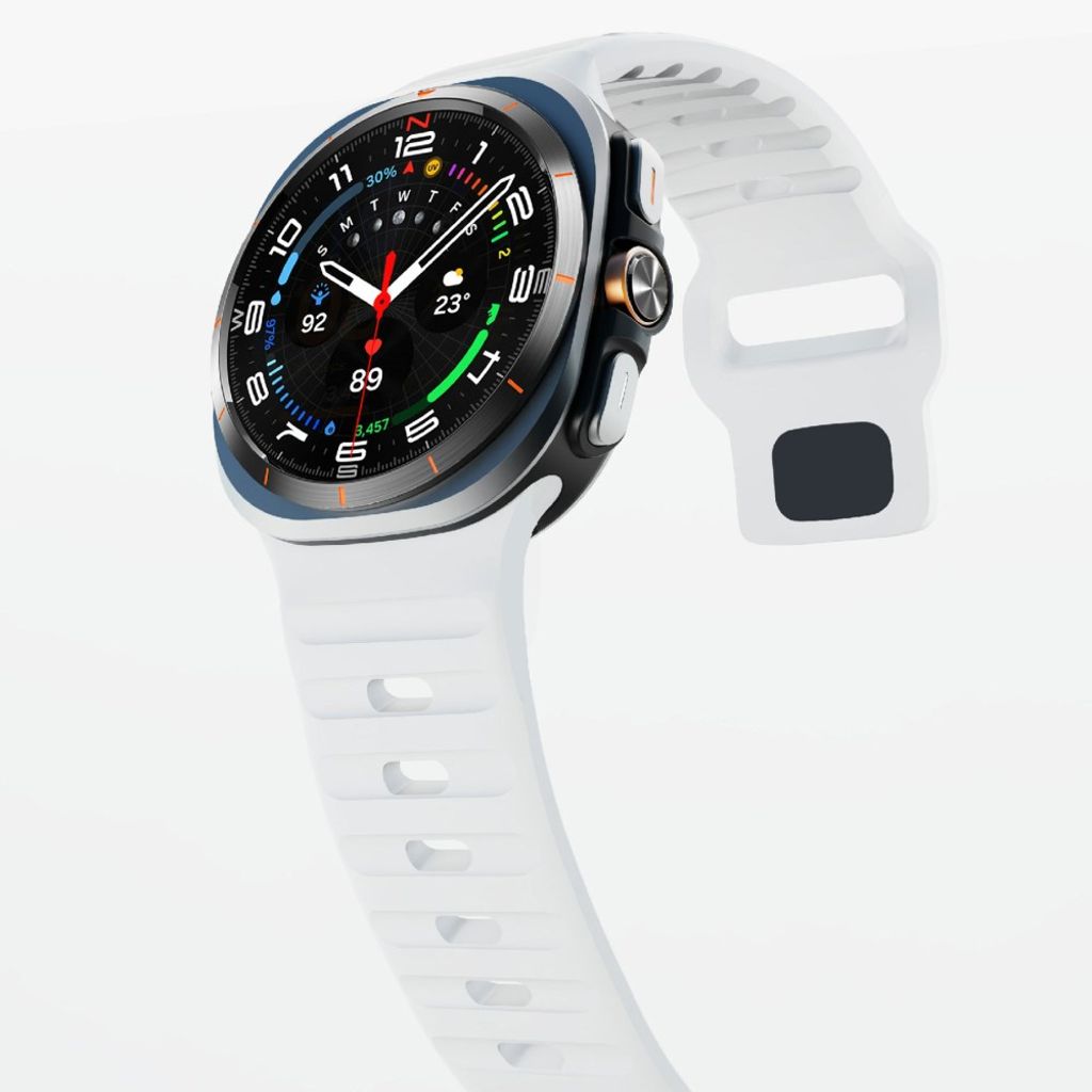 Samsung Galaxy Watch Ultra 47mm Urrem Silikone – Hvid