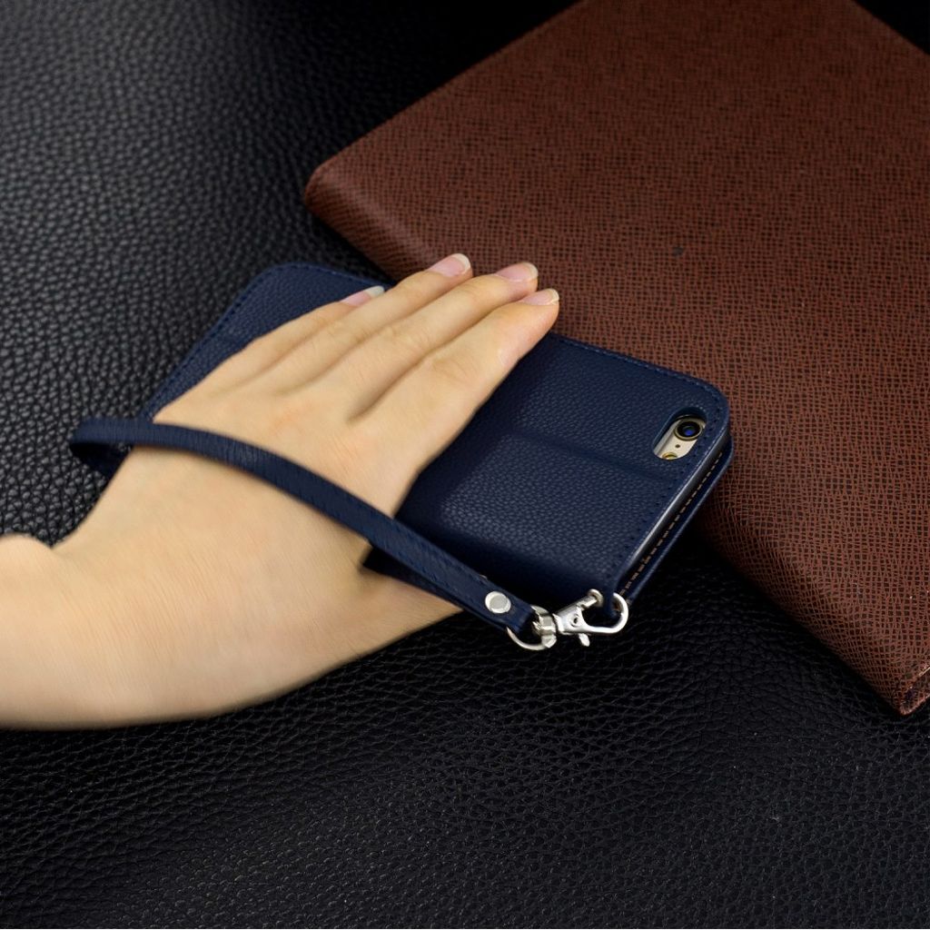 iPhone 6/6s Plånboksfodral med Kortfack - Mörkblå