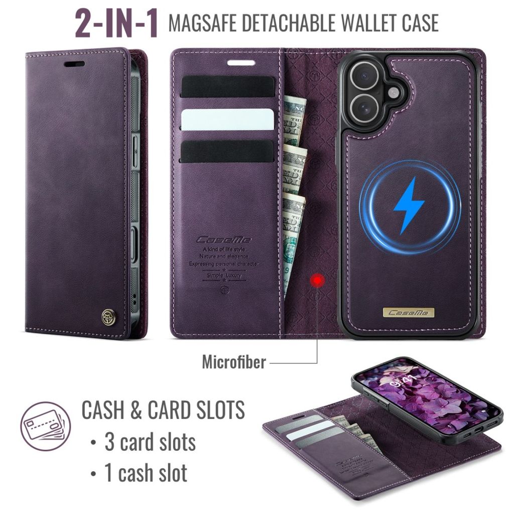 CASEME iPhone 17 Fodral med MagSafe - Lila