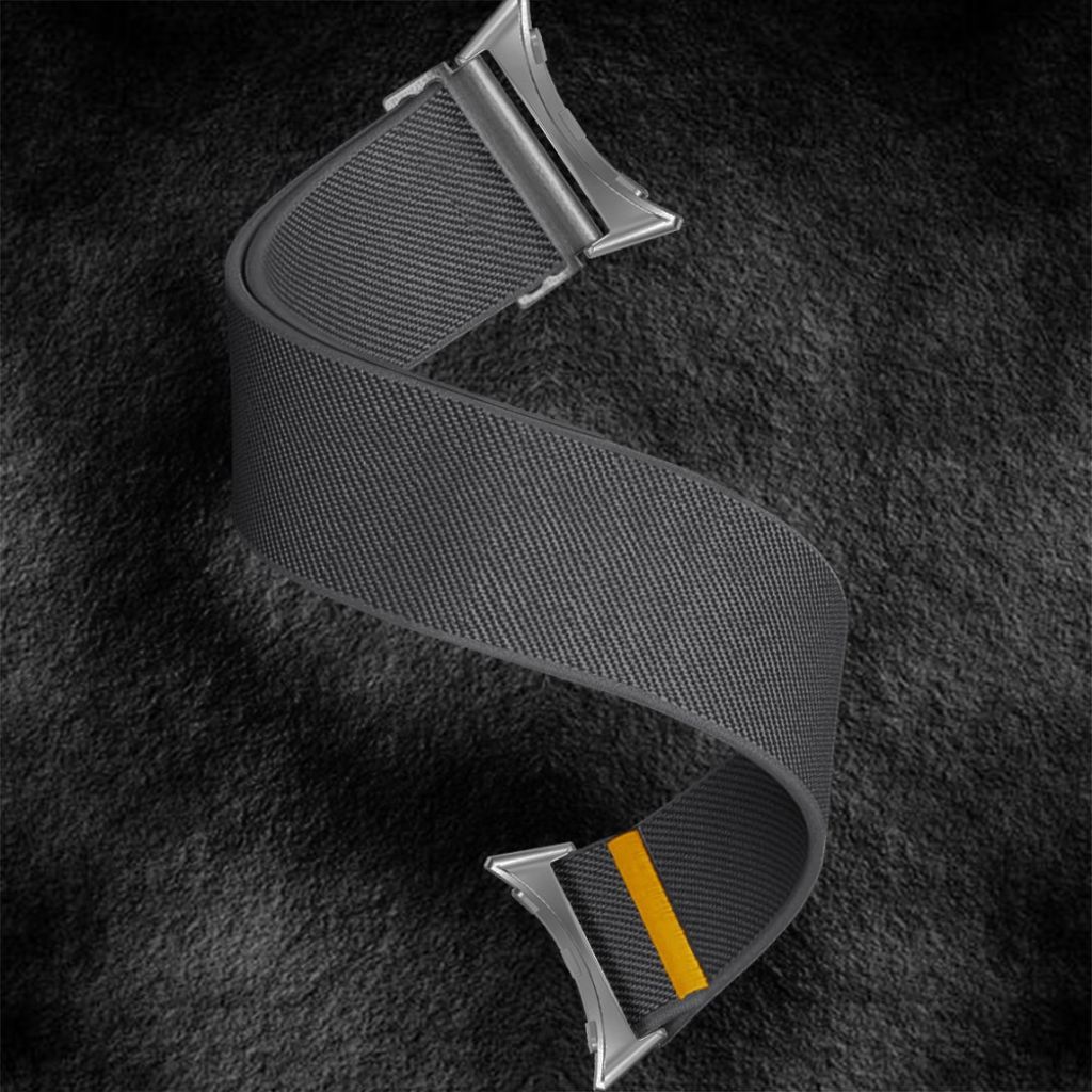 Google Pixel Watch 3 45 mm Kellonranneke, Nylon - harmaa
