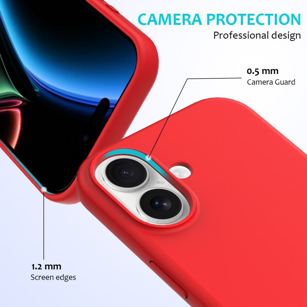 iPhone 17 Silicone Phone Case - Red